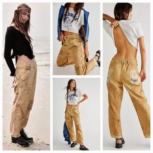 Free People Freddie Distressed Pants